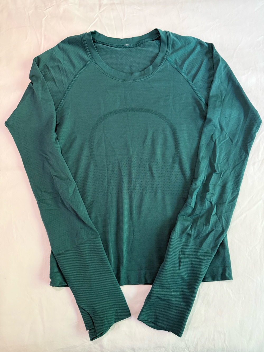 Lululemon - Swiftly Tech Long Sleeve 2.0 - Waist Length - Dark Teal - Size 4
